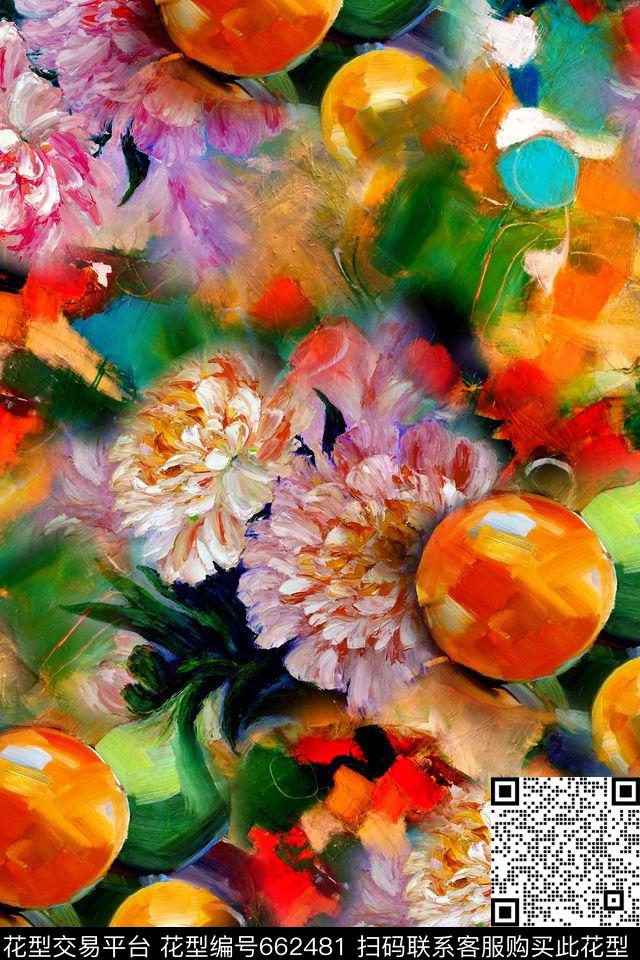 抽象几何拼接数码印花华亿平台下载（图片编号: 662481） - 瓦栏（Walan）