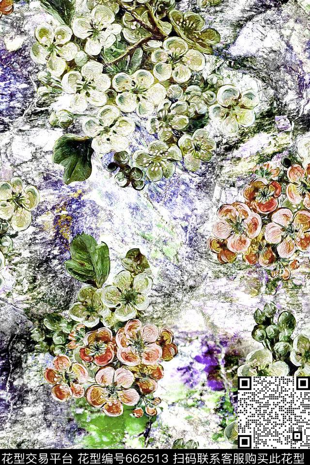 原创女装满版数码印花华亿平台下载（图片编号: 662513） - 瓦栏（Walan）