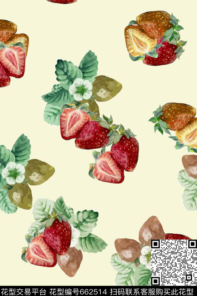 民族风大气民族风水果数码印花华亿平台下载（图片编号: 662514） - 瓦栏（Walan）