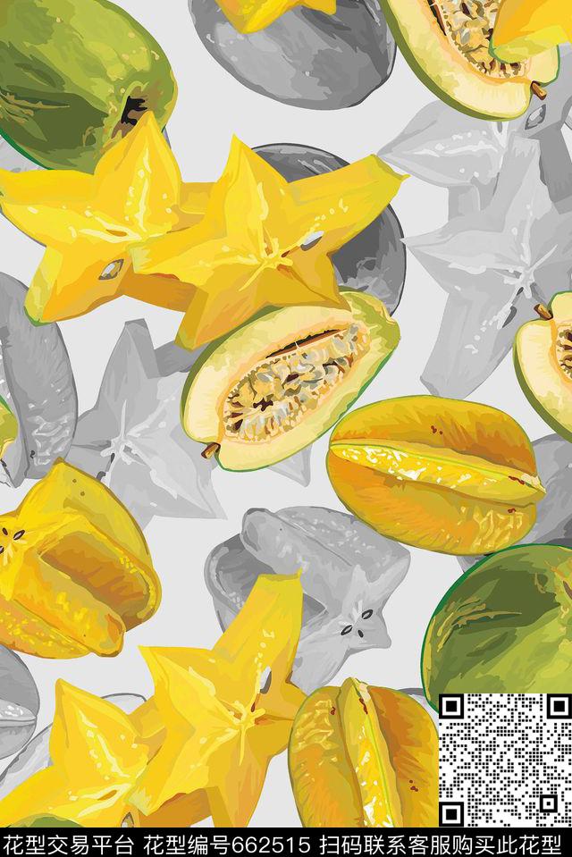 民族风大气民族风水果数码印花华亿平台下载（图片编号: 662515） - 瓦栏（Walan）