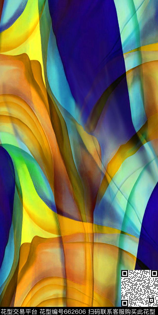 洋阳---抽象数码印花华亿平台下载（图片编号: 662606） - 瓦栏（Walan）