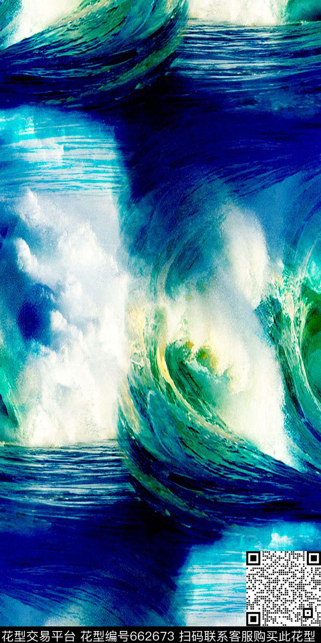 色彩强烈数码印花华亿平台下载（图片编号: 662673） - 瓦栏（Walan）