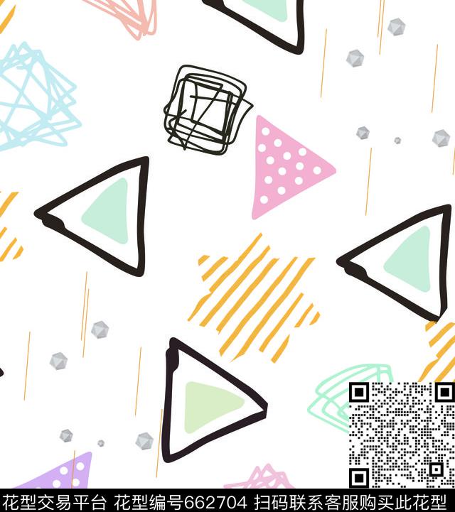 淑女大牌风莫妮卡-几何华亿平台传统印花华亿平台下载（图片编号: 662704） - 瓦栏（Walan）