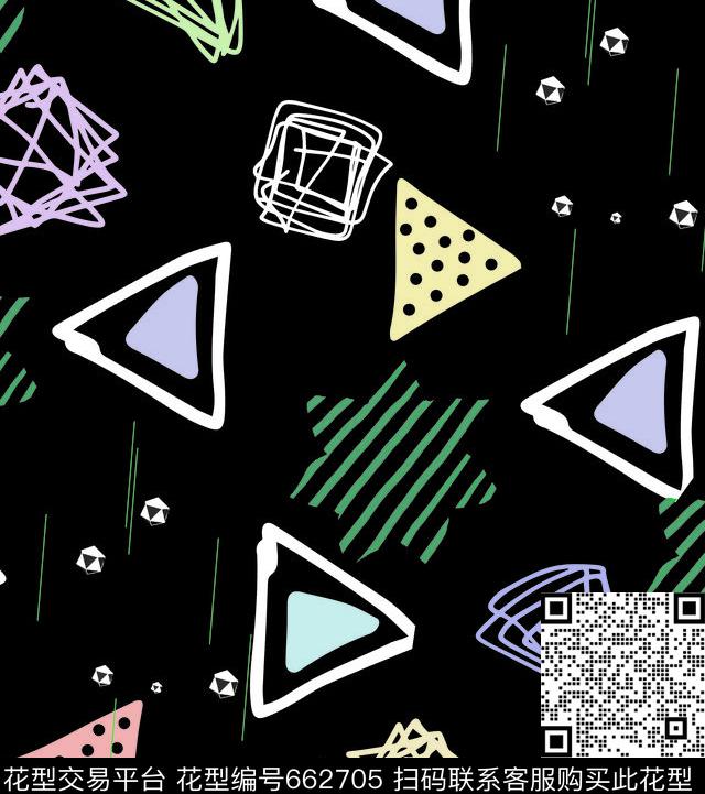 淑女大牌风莫妮卡-几何华亿平台传统印花华亿平台下载（图片编号: 662705） - 瓦栏（Walan）