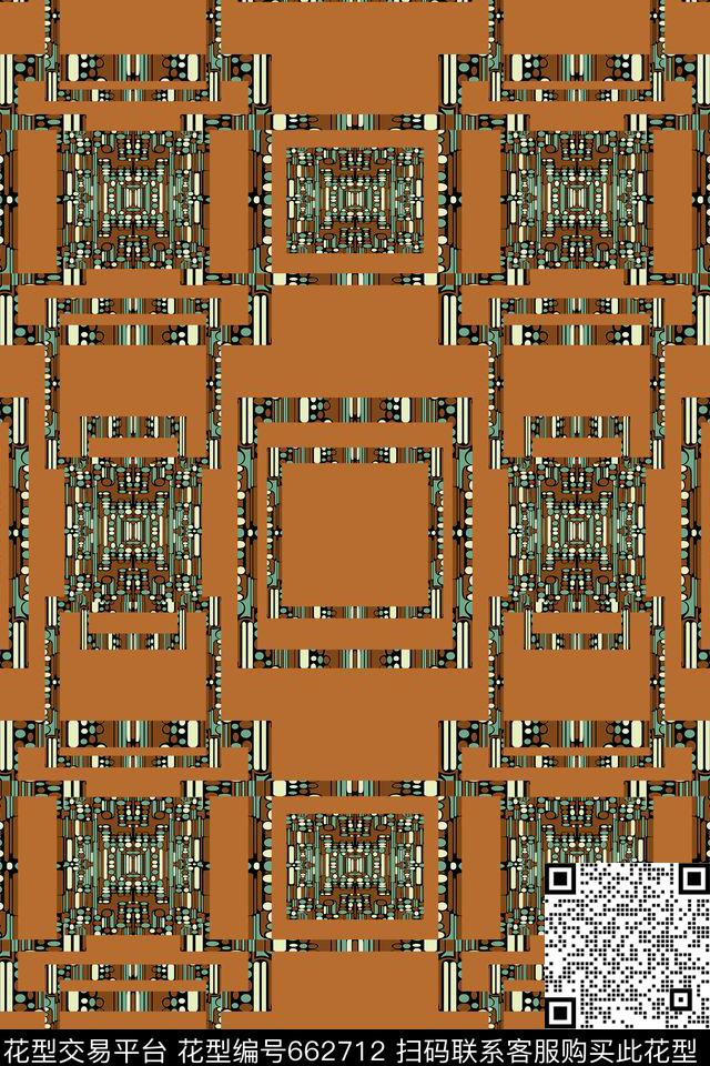 男士泳装方格波点数码印花华亿平台下载（图片编号: 662712） - 瓦栏（Walan）