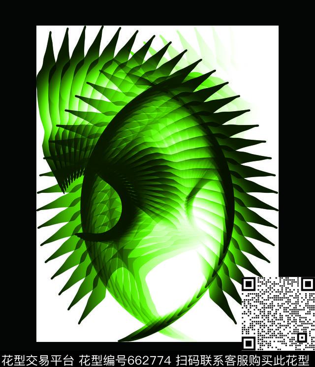 个性男装几何肌理数码印花华亿平台下载（图片编号: 662774） - 瓦栏（Walan）