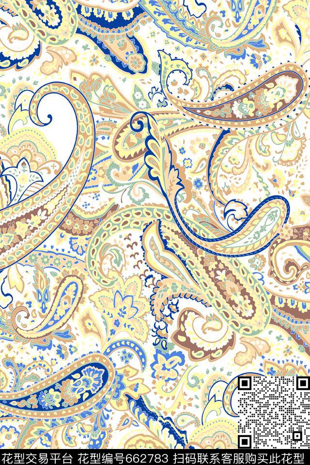 佩斯利传统印花华亿平台下载（图片编号: 662783） - 瓦栏（Walan）