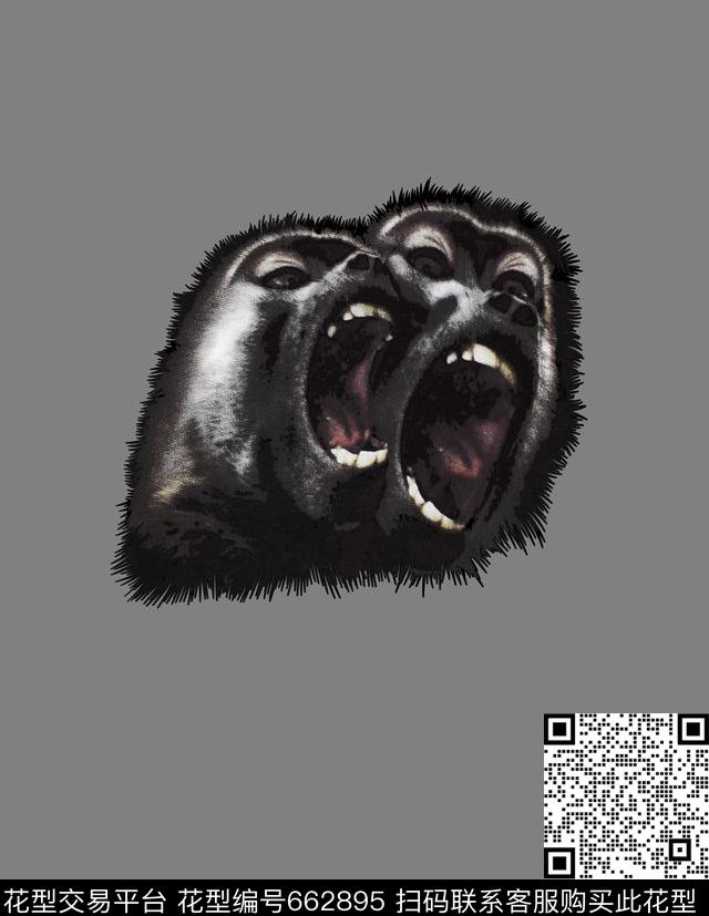 纪梵希givenchy猴子仿大牌男装数码印花华亿平台下载（图片编号: 662895） - 瓦栏（Walan）