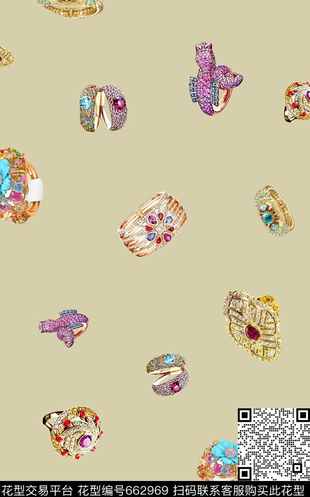 珠宝宝石手镯数码印花华亿平台下载（图片编号: 662969） - 瓦栏（Walan）