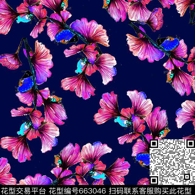 漫画趣味四叶草卡通小动物看书数码印花华亿平台下载（图片编号: 663046） - 瓦栏（Walan）