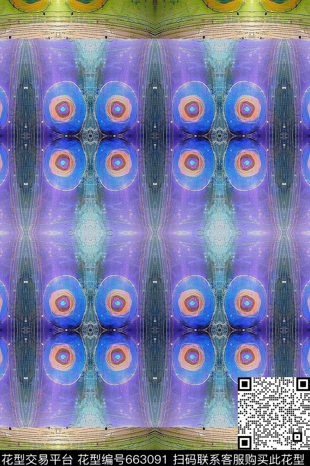 手绘涂鸦图案手绘混搭纹理数码印花华亿平台下载（图片编号: 663091） - 瓦栏（Walan）