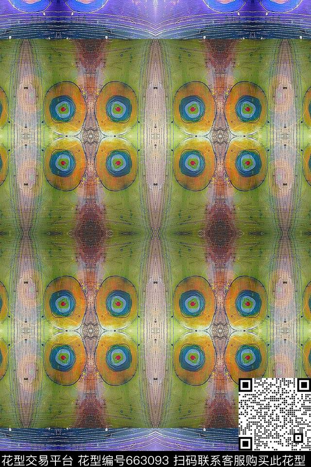 手绘涂鸦图案手绘混搭纹理数码印花华亿平台下载（图片编号: 663093） - 瓦栏（Walan）