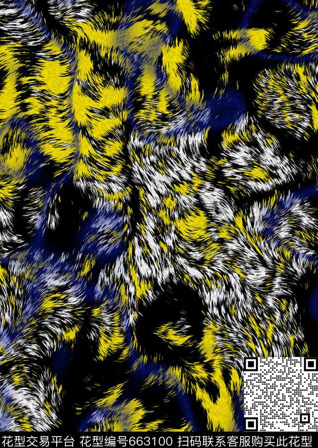 毛衫男装豹纹数码印花华亿平台下载（图片编号: 663100） - 瓦栏（Walan）