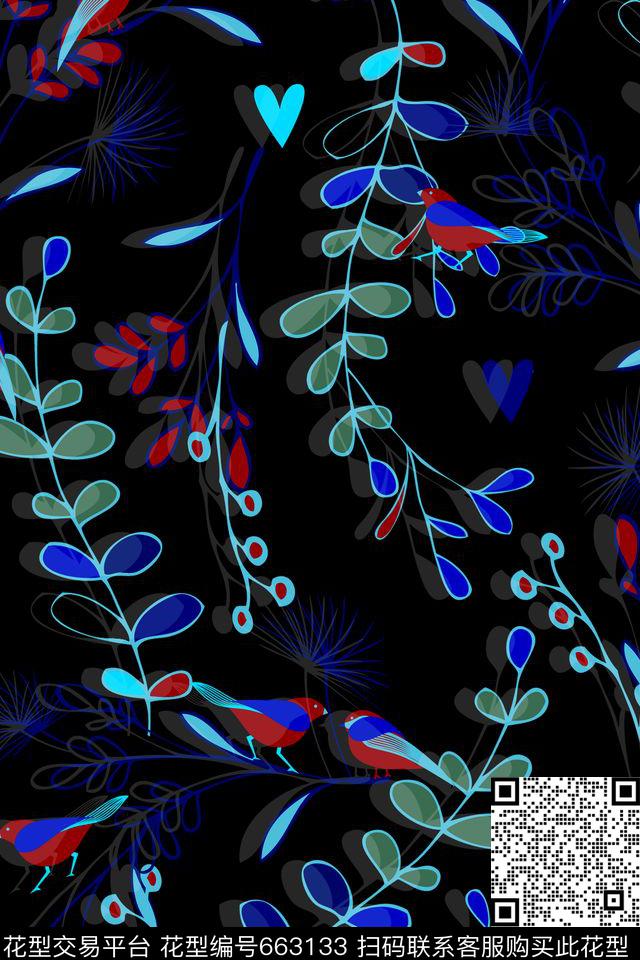 立体效果潮流时尚民族风数码印花华亿平台下载（图片编号: 663133） - 瓦栏（Walan）