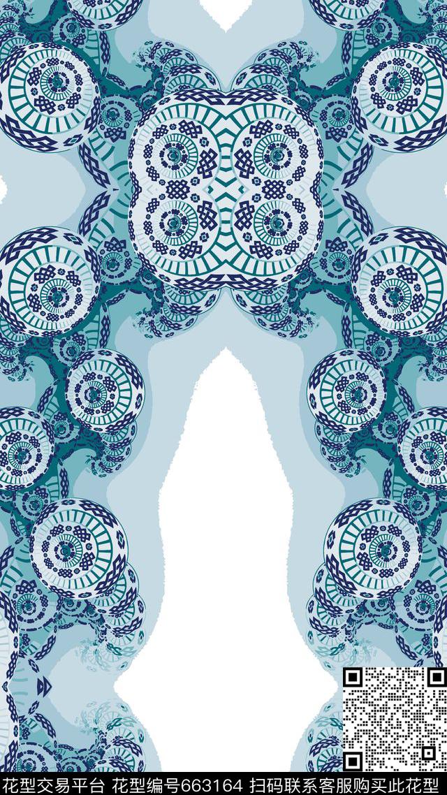 民族风几何家纺传统印花华亿平台下载（图片编号: 663164） - 瓦栏（Walan）