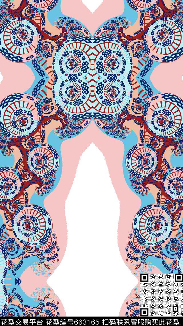 民族风几何家纺传统印花华亿平台下载（图片编号: 663165） - 瓦栏（Walan）