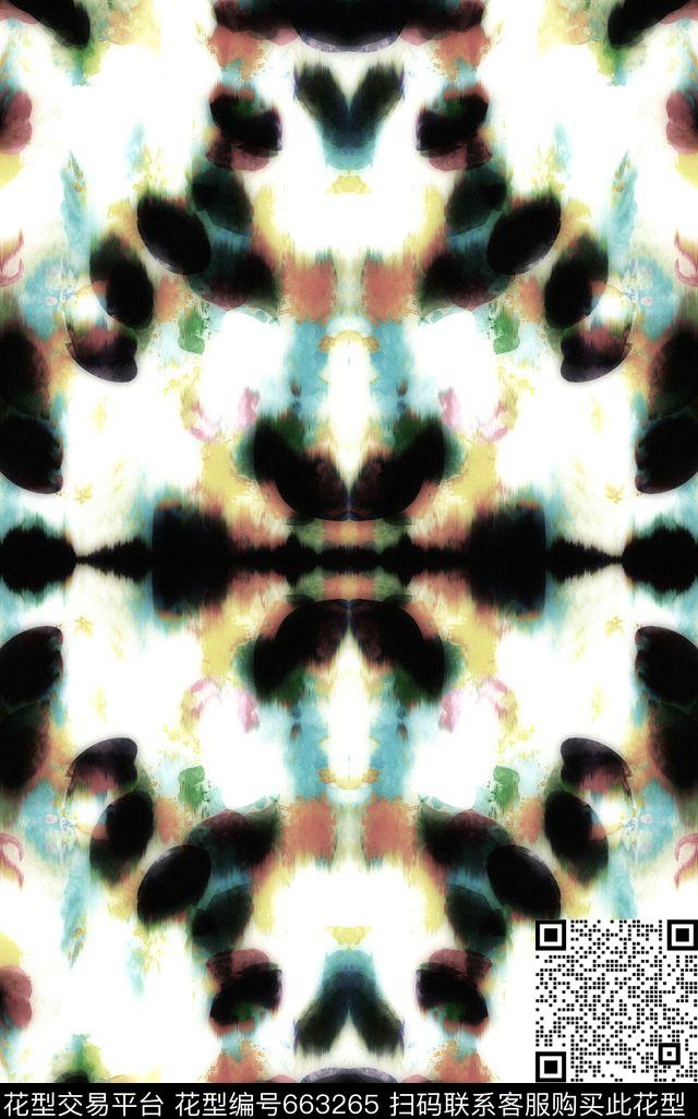 抽象梦幻炫彩数码印花华亿平台下载（图片编号: 663265） - 瓦栏（Walan）