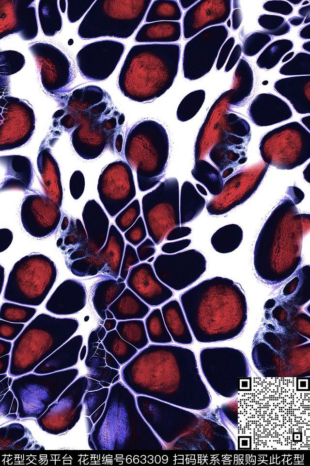 抽象艺术水彩数码印花华亿平台下载（图片编号: 663309） - 瓦栏（Walan）