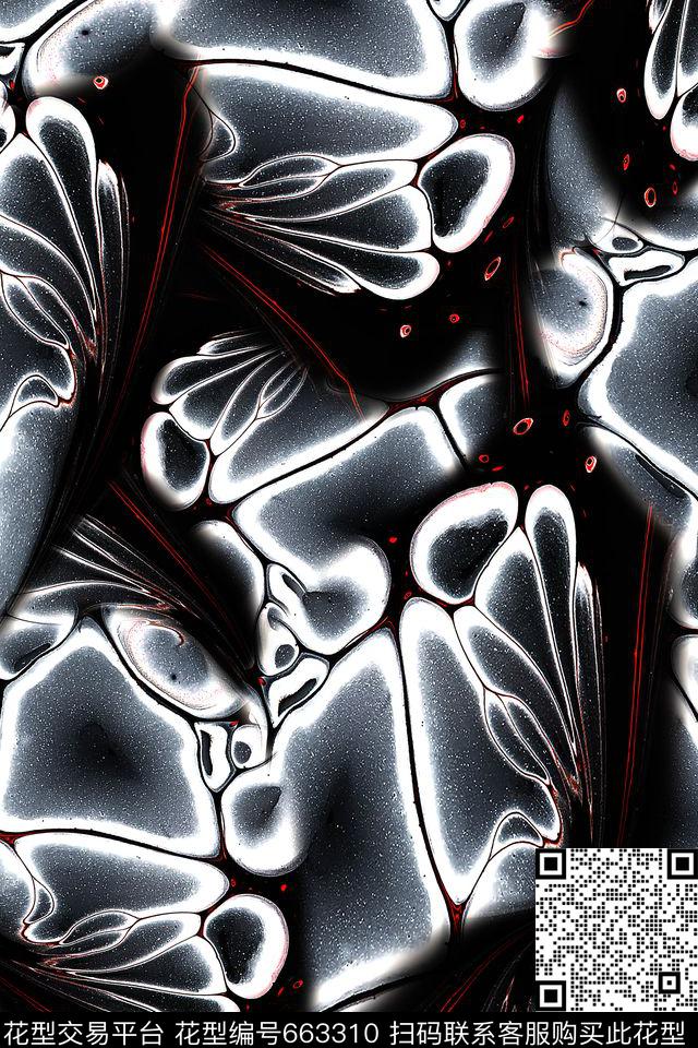 抽象艺术水彩数码印花华亿平台下载（图片编号: 663310） - 瓦栏（Walan）