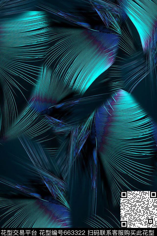 抽象线条光束数码印花华亿平台下载（图片编号: 663322） - 瓦栏（Walan）