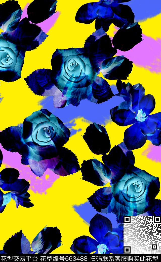 泳装比基尼热带风情数码印花华亿平台下载（图片编号: 663488） - 瓦栏（Walan）