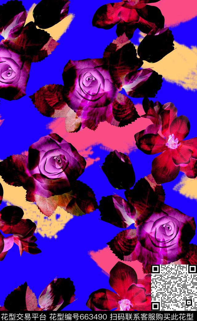 泳装比基尼热带风情数码印花华亿平台下载（图片编号: 663490） - 瓦栏（Walan）