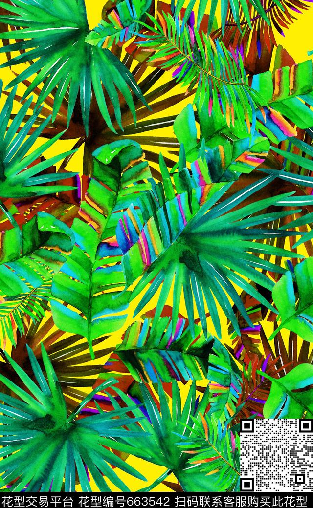 泳装比基尼热带风情数码印花华亿平台下载（图片编号: 663542） - 瓦栏（Walan）