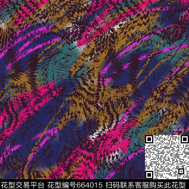 围巾女士波普数码印花华亿平台下载（图片编号: 664015） - 瓦栏（Walan）