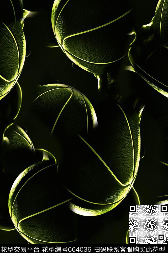 篮球线条光束数码印花华亿平台下载（图片编号: 664036） - 瓦栏（Walan）