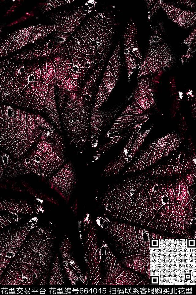 经络抽象纹路数码印花华亿平台下载（图片编号: 664045） - 瓦栏（Walan）