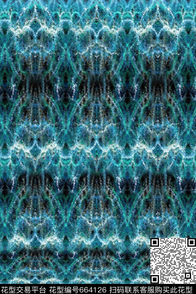 抽象肌理数码印花华亿平台下载（图片编号: 664126） - 瓦栏（Walan）