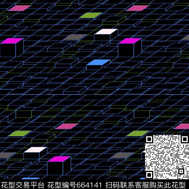 不规则几何色块几何传统印花华亿平台下载（图片编号: 664141） - 瓦栏（Walan）