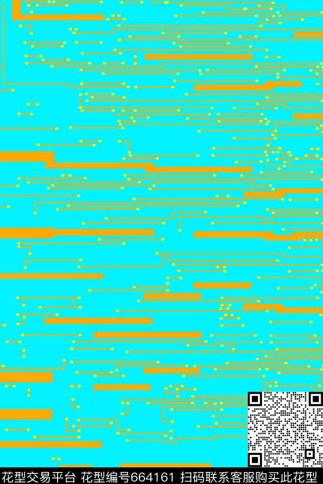 不规则几何几何线条解构传统印花华亿平台下载（图片编号: 664161） - 瓦栏（Walan）