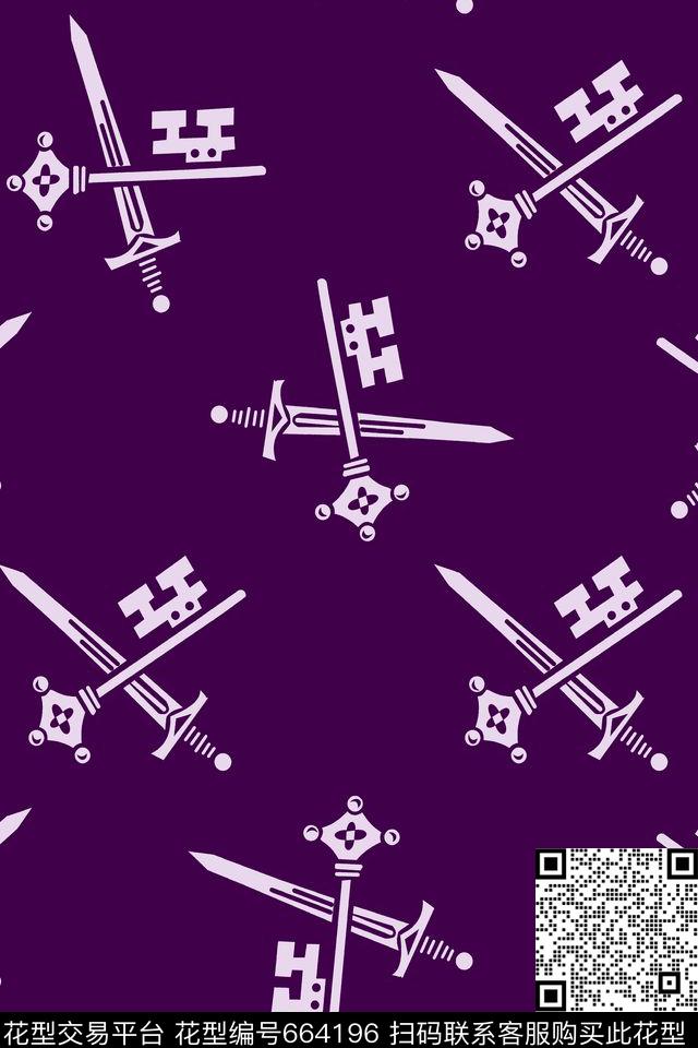 不规则几何解构分色传统印花华亿平台下载（图片编号: 664196） - 瓦栏（Walan）