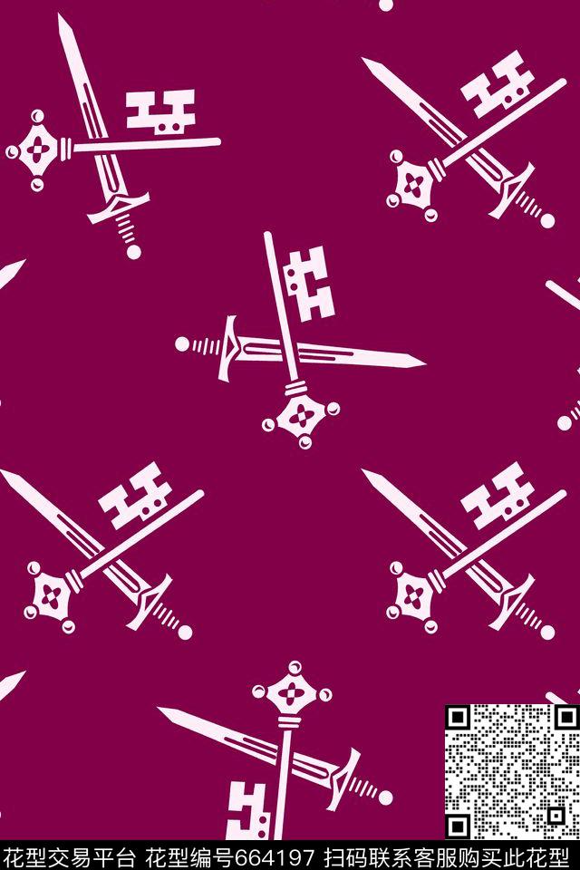 不规则几何解构分色传统印花华亿平台下载（图片编号: 664197） - 瓦栏（Walan）