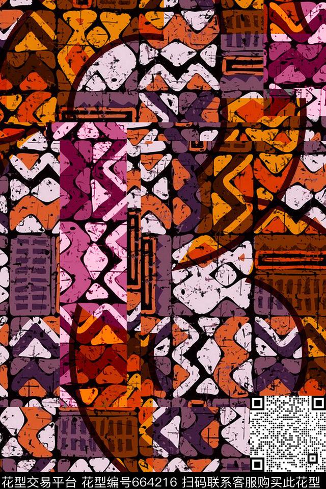 民族风土耳其风格波西米亚数码印花华亿平台下载（图片编号: 664216） - 瓦栏（Walan）