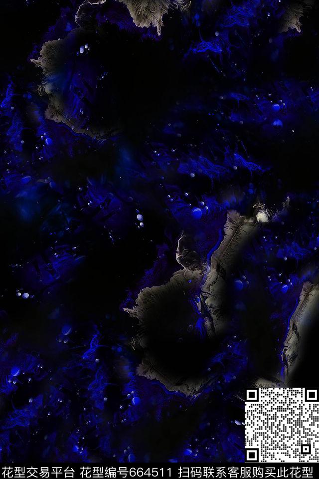 抽象云雾泼墨数码印花华亿平台下载（图片编号: 664511） - 瓦栏（Walan）