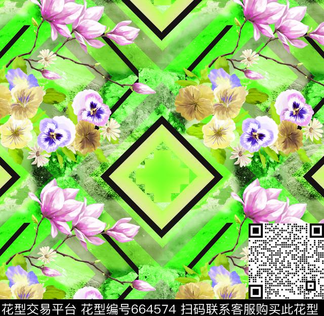 莫妮卡-女装华亿平台数码印花华亿平台下载（图片编号: 664574） - 瓦栏（Walan）