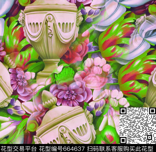 莫妮卡-女装华亿平台数码印花华亿平台下载（图片编号: 664637） - 瓦栏（Walan）