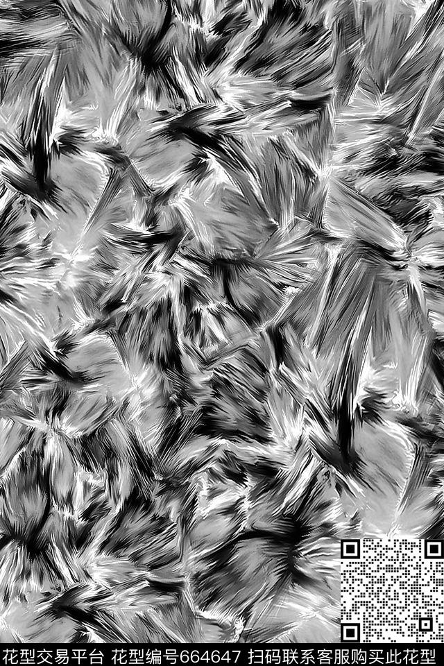 抽象云雾泼墨数码印花华亿平台下载（图片编号: 664647） - 瓦栏（Walan）