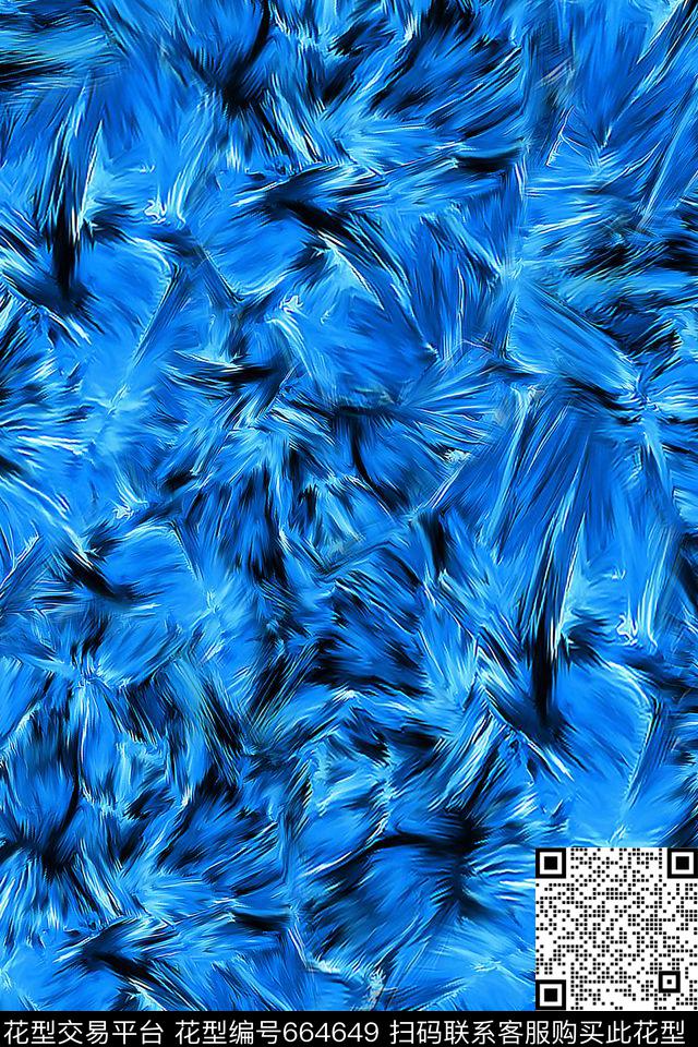 抽象云雾泼墨数码印花华亿平台下载（图片编号: 664649） - 瓦栏（Walan）