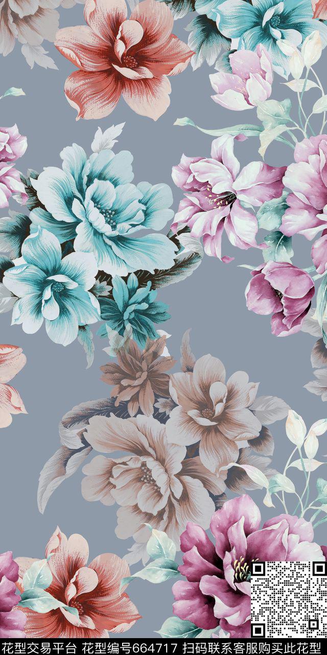 沙发床品时尚数码印花华亿平台下载（图片编号: 664717） - 瓦栏（Walan）