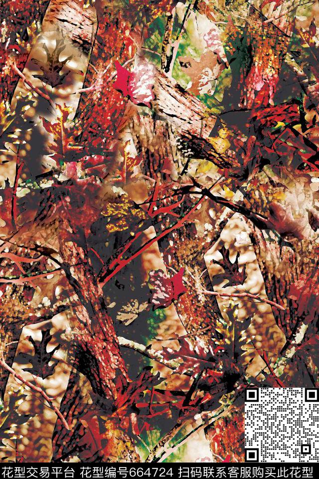 秋冬女装时尚流行彰显个性数码印花华亿平台下载（图片编号: 664724） - 瓦栏（Walan）