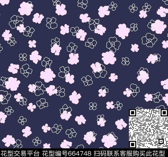 小碎花传统印花华亿平台下载（图片编号: 664748） - 瓦栏（Walan）