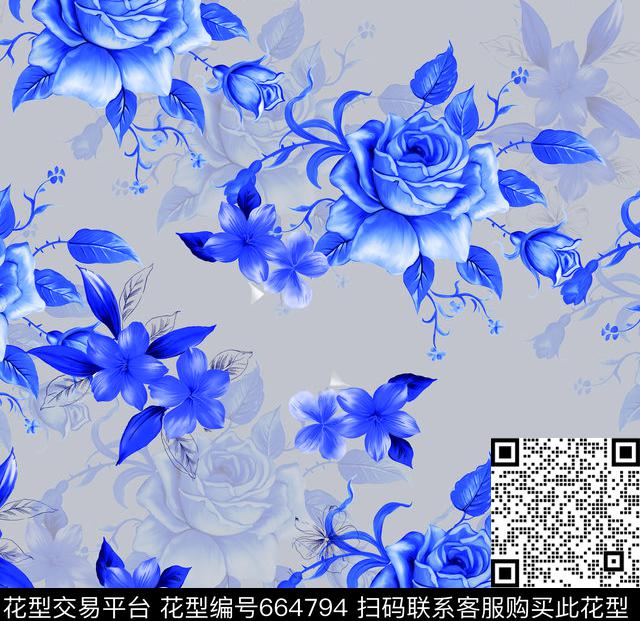 莫妮卡-女装华亿平台数码印花华亿平台下载（图片编号: 664794） - 瓦栏（Walan）