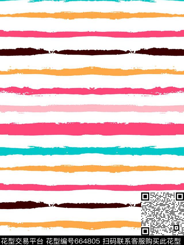 色块横条条纹传统印花华亿平台下载（图片编号: 664805） - 瓦栏（Walan）