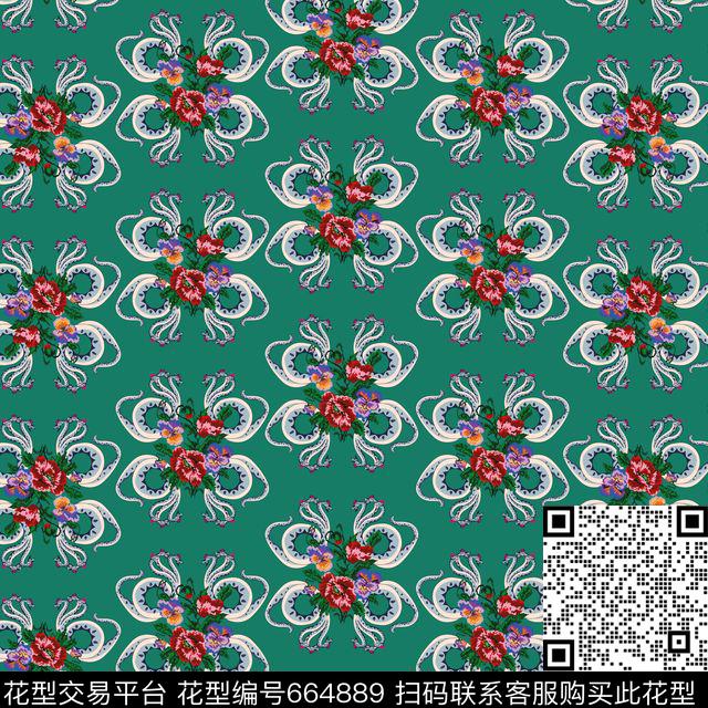 时尚男装西服外套夹克佩斯利佩斯利底纹蛇章鱼数码印花华亿平台下载（图片编号: 664889） - 瓦栏（Walan）