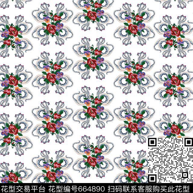 时尚男装西服外套夹克佩斯利佩斯利底纹蛇章鱼数码印花华亿平台下载（图片编号: 664890） - 瓦栏（Walan）