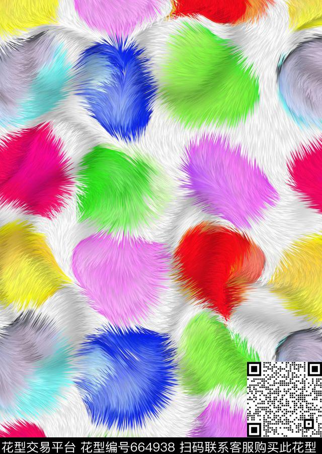 秋冬羽绒服肌理数码印花华亿平台下载（图片编号: 664938） - 瓦栏（Walan）