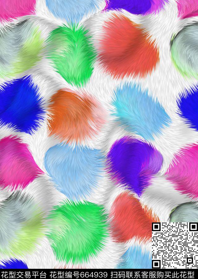 秋冬羽绒服肌理数码印花华亿平台下载（图片编号: 664939） - 瓦栏（Walan）